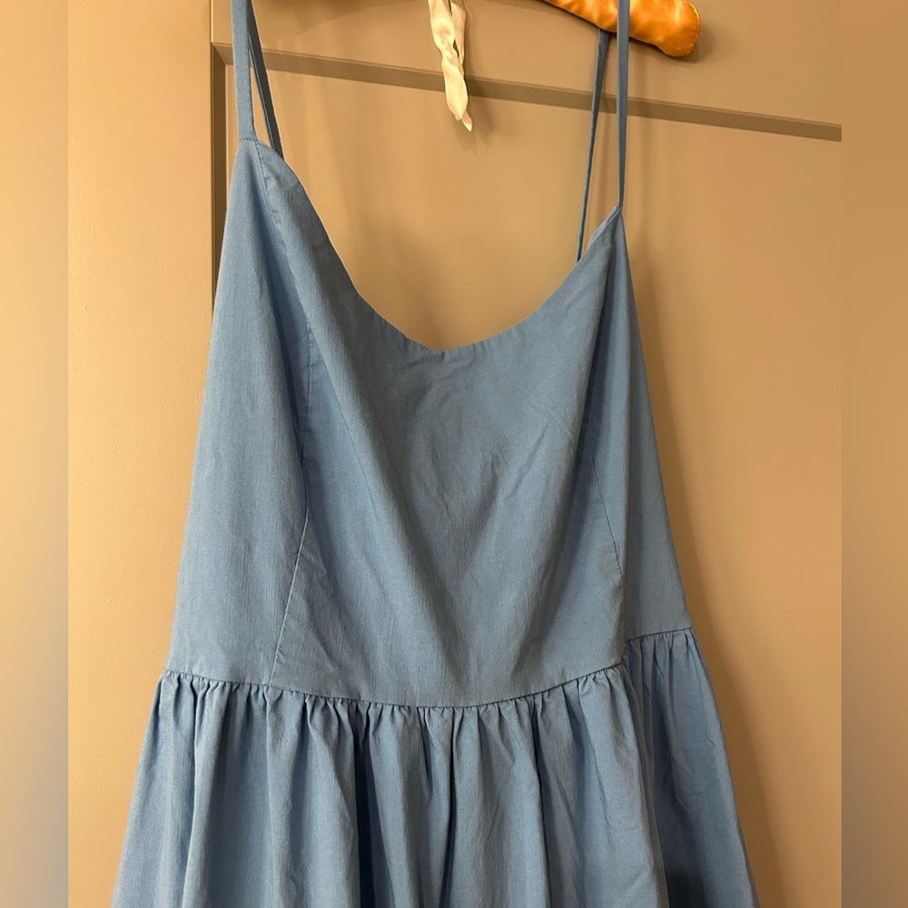 Eloquii size 22 Light Blue Spaghetti Strap Dress